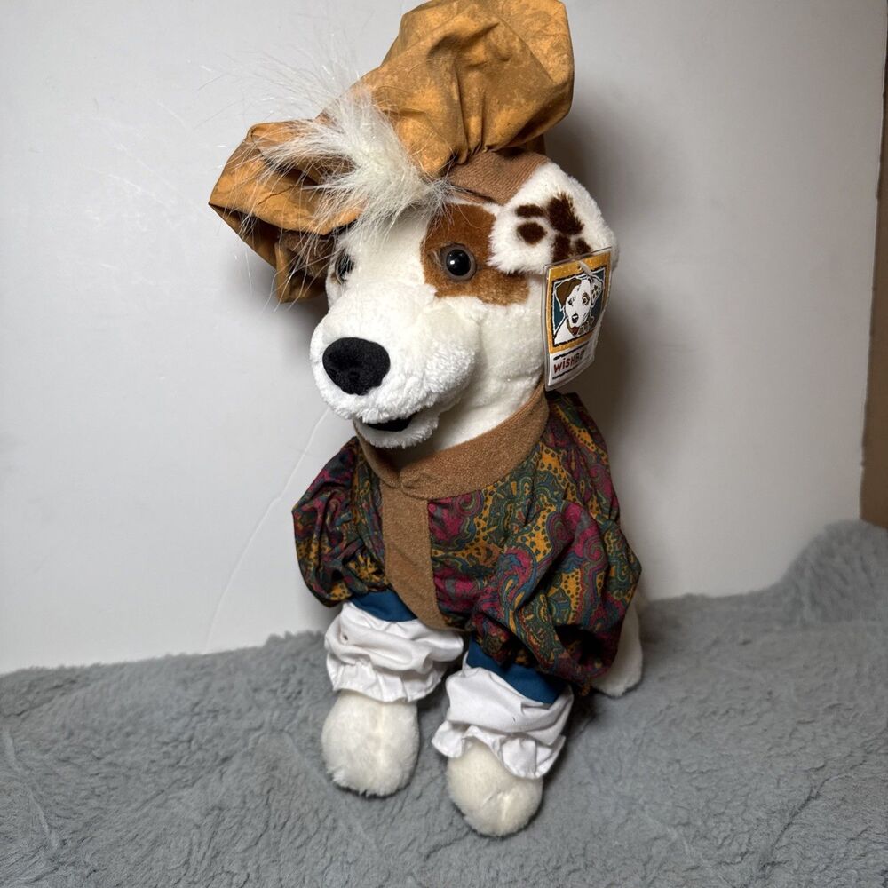 12" Wishbone Romeo Plush Dog 1996 Big Feasts! With Tags